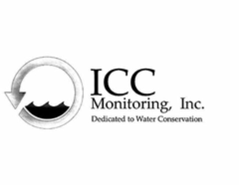 ICC MONITORING, INC. DEDICATED TO WATER CONSERVATION Logo (USPTO, 14.01.2009)