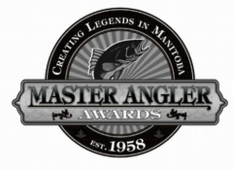 CREATING LEGENDS IN MANITOBA MASTER ANGLER AWARDS EST. 1958 Logo (USPTO, 14.05.2009)