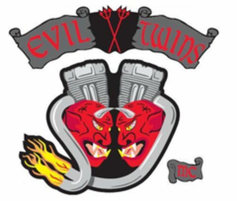 EVIL TWINS MC Logo (USPTO, 09/25/2009)