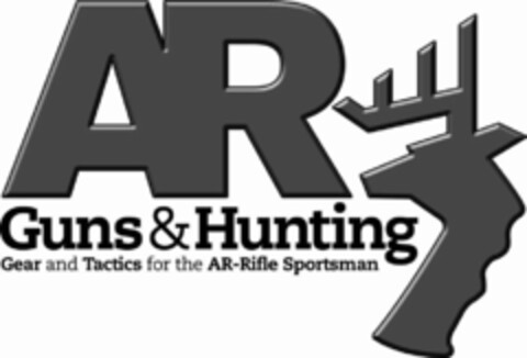 AR GUNS & HUNTING GEAR AND TACTICS FOR THE AR-RIFLE SPORTSMAN Logo (USPTO, 30.10.2009)