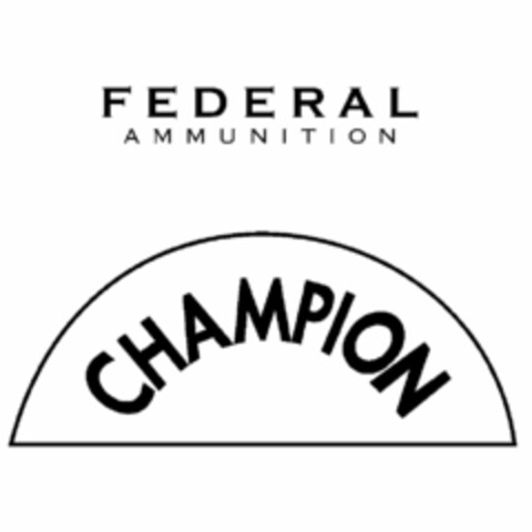 FEDERAL AMMUNITION CHAMPION Logo (USPTO, 18.08.2010)