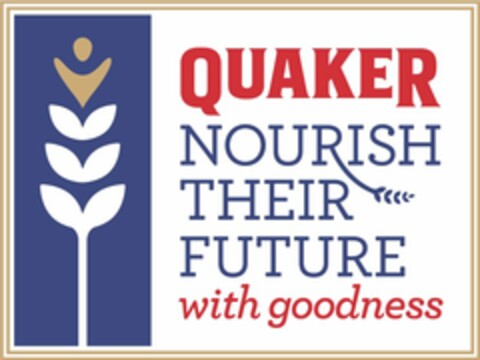 QUAKER NOURISH THEIR FUTURE WITH GOODNESS Logo (USPTO, 10/28/2014)