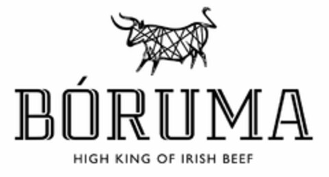 BÓRUMA HIGH KING OF IRISH BEEF Logo (USPTO, 05/24/2016)