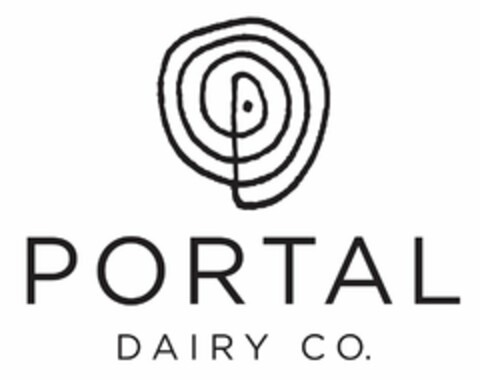 PORTAL DAIRY CO. Logo (USPTO, 07/05/2016)