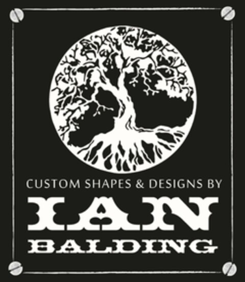 CUSTOM SHAPES & DESIGNS BY IAN BALDING Logo (USPTO, 05.07.2016)