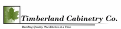 TIMBERLAND CABINETRY CO. BUILDING QUALITY, ONE KITCHEN AT A TIME Logo (USPTO, 31.05.2017)