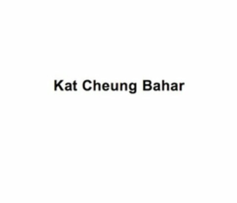 KAT CHEUNG BAHAR Logo (USPTO, 10.08.2017)