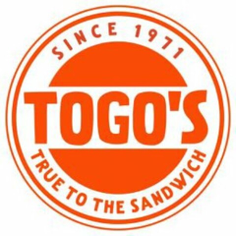 TOGO'S SINCE 1971 TRUE TO THE SANDWICH Logo (USPTO, 22.03.2018)