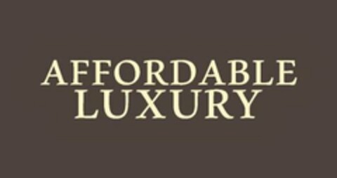 AFFORDABLE LUXURY Logo (USPTO, 15.05.2018)