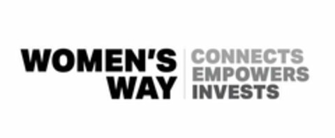 WOMEN'S WAY CONNECTS EMPOWERS INVESTS Logo (USPTO, 08.03.2019)