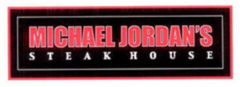 MICHAEL JORDAN'S STEAK HOUSE Logo (USPTO, 04/16/2019)