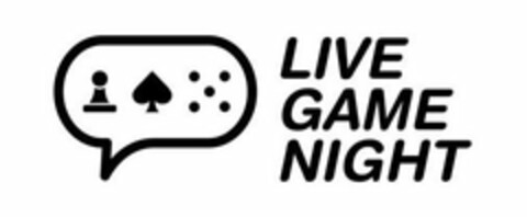 LIVE GAME NIGHT Logo (USPTO, 07/01/2020)