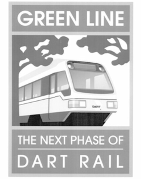 GREEN LINE THE NEXT PHASE OF DART RAIL Logo (USPTO, 30.04.2009)
