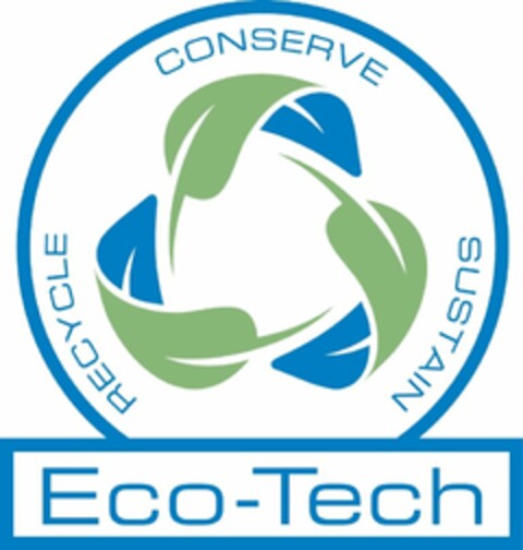 CONSERVE RECYCLE SUSTAIN ECO-TECH Logo (USPTO, 28.03.2011)