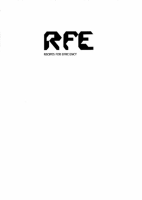 RFE RECIPES FOR EFFICIENCY Logo (USPTO, 09.08.2011)