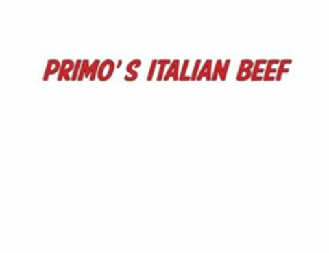 PRIMO'S ITALIAN BEEF Logo (USPTO, 30.08.2011)