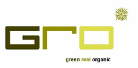 GRO GREEN REAL ORGANIC Logo (USPTO, 11.11.2011)