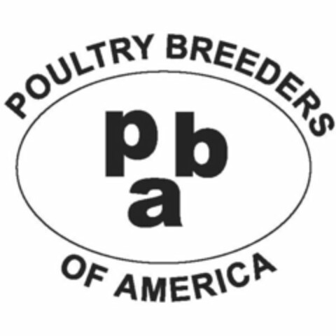 POULTRY BREEDERS OF AMERICA PBA Logo (USPTO, 06/27/2012)