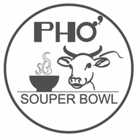 PHO SOUPER BOWL Logo (USPTO, 09.01.2014)