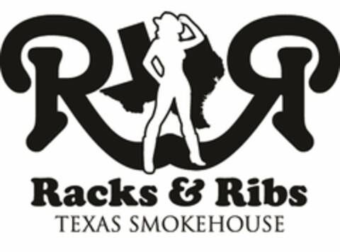 R R RACKS & RIBS TEXAS SMOKEHOUSE Logo (USPTO, 29.07.2014)