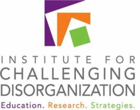 INSTITUTE FOR CHALLENGING DISORGANIZATION EDUCATION. RESEARCH. STRATEGIES. Logo (USPTO, 27.10.2014)