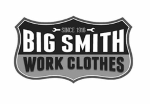 SINCE 1916 BIG SMITH WORK CLOTHES Logo (USPTO, 05/07/2015)