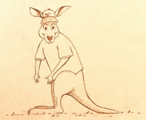 BRADFORD THE CAMPING KANGAROO Logo (USPTO, 06/21/2015)