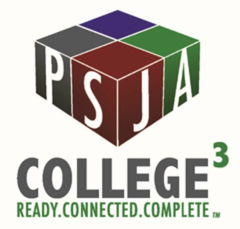 PSJA COLLEGE 3 READY CONNECTED COMPLETE Logo (USPTO, 11/01/2016)