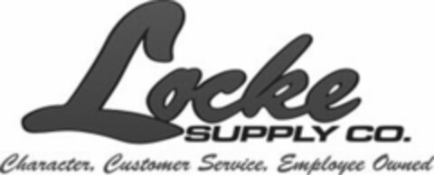 LOCKE SUPPLY CO. CHARACTER, CUSTOMER SERVICE, EMPLOYEE OWNED Logo (USPTO, 20.03.2017)