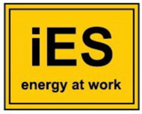 IES ENERGY AT WORK Logo (USPTO, 05/15/2017)