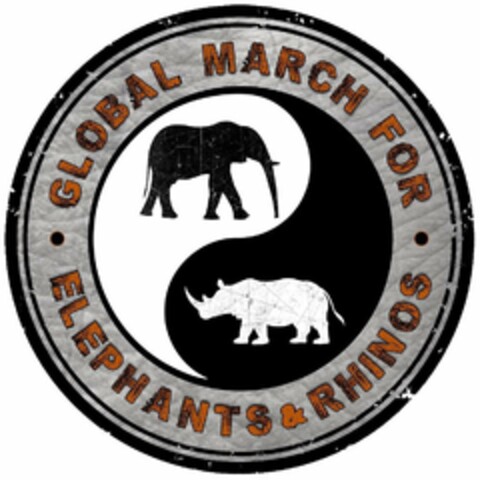 GLOBAL MARCH FOR ELEPHANTS AND RHINOS Logo (USPTO, 06.11.2017)