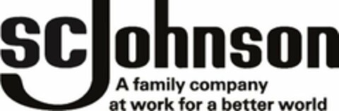 SC JOHNSON A FAMILY COMPANY AT WORK FOR A BETTER WORLD Logo (USPTO, 05.04.2018)