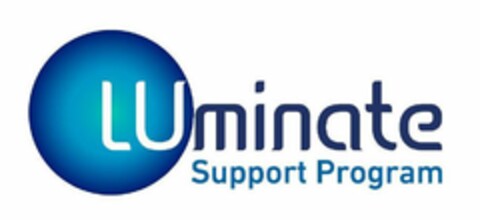 LUMINATE SUPPORT PROGRAM Logo (USPTO, 31.07.2018)