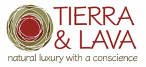 TIERRA & LAVA NATURAL LUXURY WITH A CONSCIENCE Logo (USPTO, 14.10.2018)