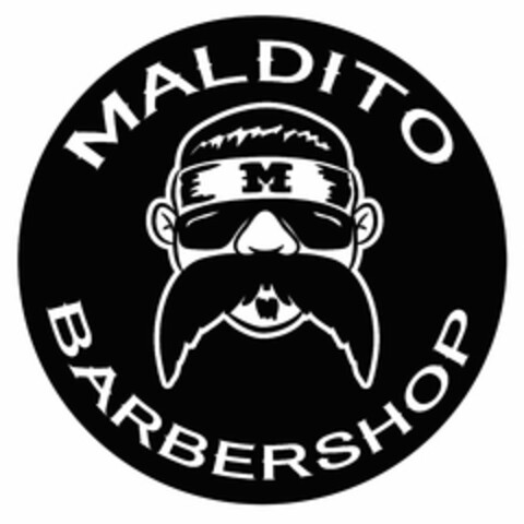 MALDITO M BARBERSHOP Logo (USPTO, 06.11.2018)