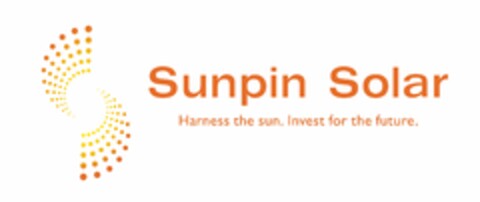 SUNPIN SOLAR HARNESS THE SUN. INVEST FOR THE FUTURE. Logo (USPTO, 17.12.2018)