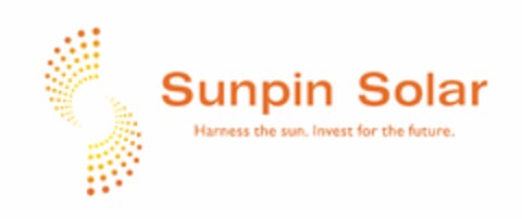 SUNPIN SOLAR HARNESS THE SUN. INVEST FOR THE FUTURE. Logo (USPTO, 12/17/2018)