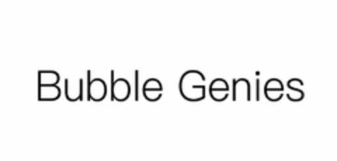 BUBBLE GENIES Logo (USPTO, 02/28/2019)
