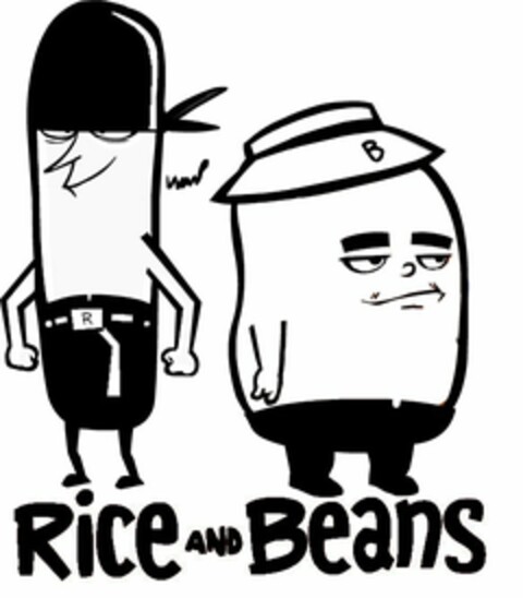 RICE AND BEANS R B Logo (USPTO, 13.03.2009)