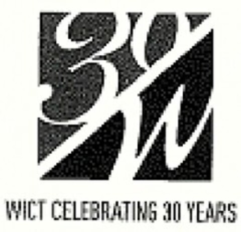 30 W WICT CELEBRATING 30 YEARS Logo (USPTO, 27.05.2009)