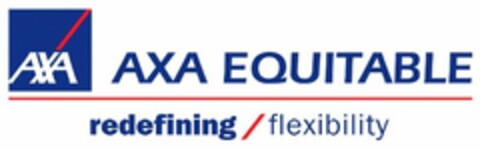AXA AXA EQUITABLE REDEFINING FLEXIBILITY Logo (USPTO, 12.06.2009)