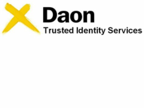 X DAON TRUSTED IDENTITY SERVICES Logo (USPTO, 08.01.2010)