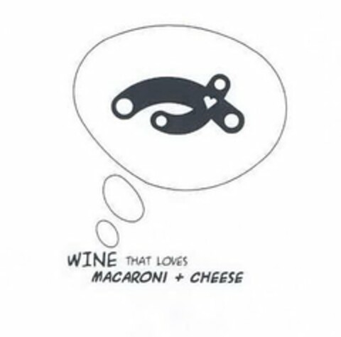 WINE THAT LOVES MACARONI + CHEESE Logo (USPTO, 03/01/2010)