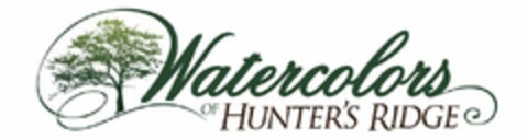 WATERCOLORS OF HUNTER'S RIDGE Logo (USPTO, 23.02.2011)