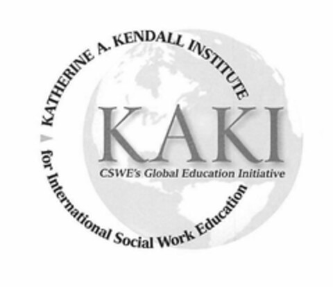 KAKI CSWE'S GLOBAL EDUCATION INITIATIVEKATHERINE A. KENDALL INSTITUTE FOR INTERNATIONAL SOCIAL WORK EDUCATION Logo (USPTO, 19.12.2011)