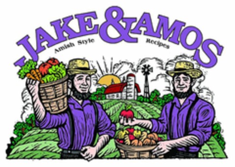 JAKE&AMOS AMISH STYLE RECIPES Logo (USPTO, 03.02.2012)