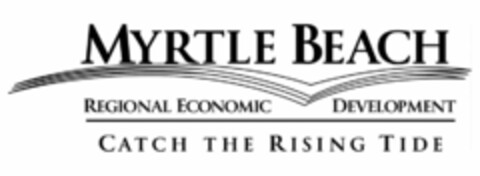 MYRTLE BEACH REGIONAL ECONOMIC DEVELOPMENT CATCH THE RISING TIDE Logo (USPTO, 06.02.2012)