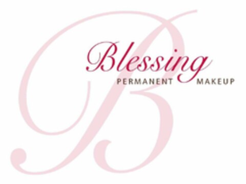 B BLESSING PERMANENT MAKEUP Logo (USPTO, 24.02.2012)