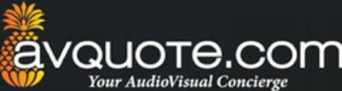 AVQUOTE.COM YOUR AUDIOVISUAL CONCIERGE Logo (USPTO, 05/29/2012)