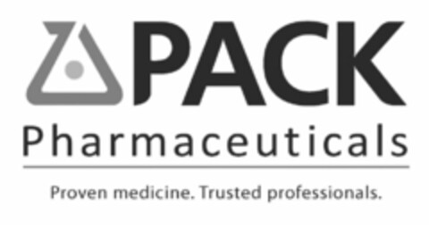 PACK PHARMACEUTICALS PROVEN MEDICINE. TRUSTED PROFESSIONALS. Logo (USPTO, 17.09.2012)